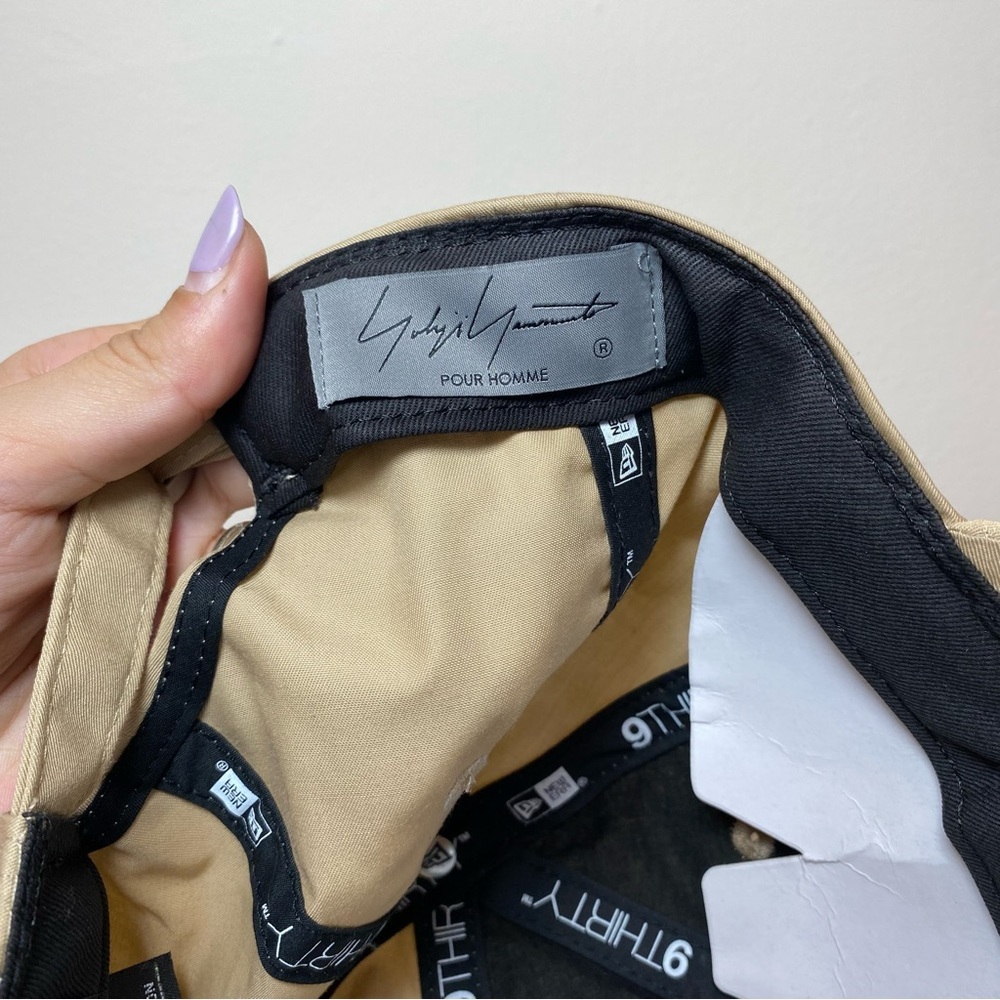Yohji Yamamoto x New Era NEW Ecopet 9Thirty Mini Logo Embroidered Cap Hat Beige - Picture 13 of 15